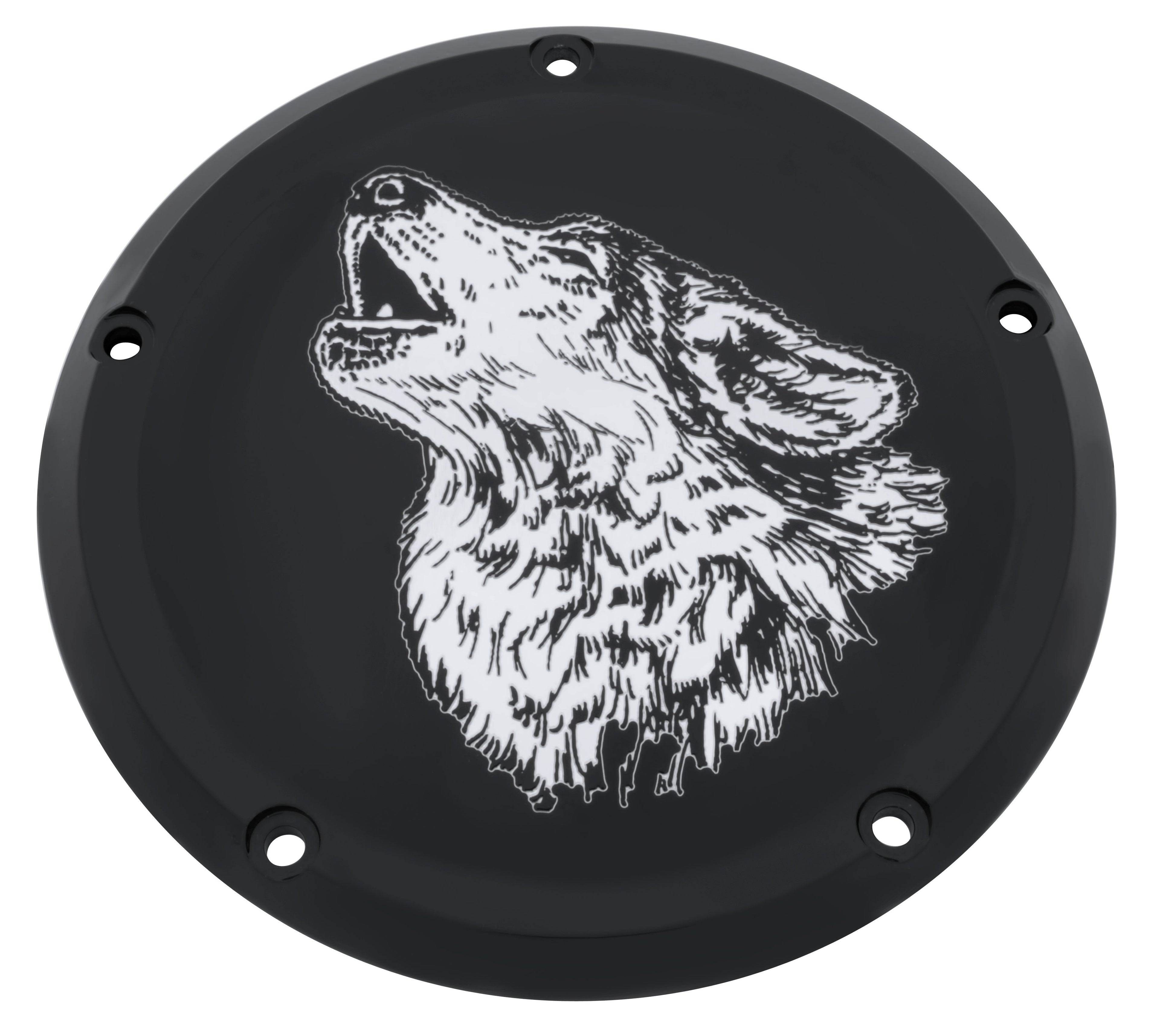 Wolf Black Gloss Derby Cover, 7 ¾ inches diameter