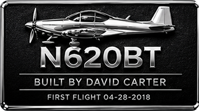 Builder Heritage aircraft plaque