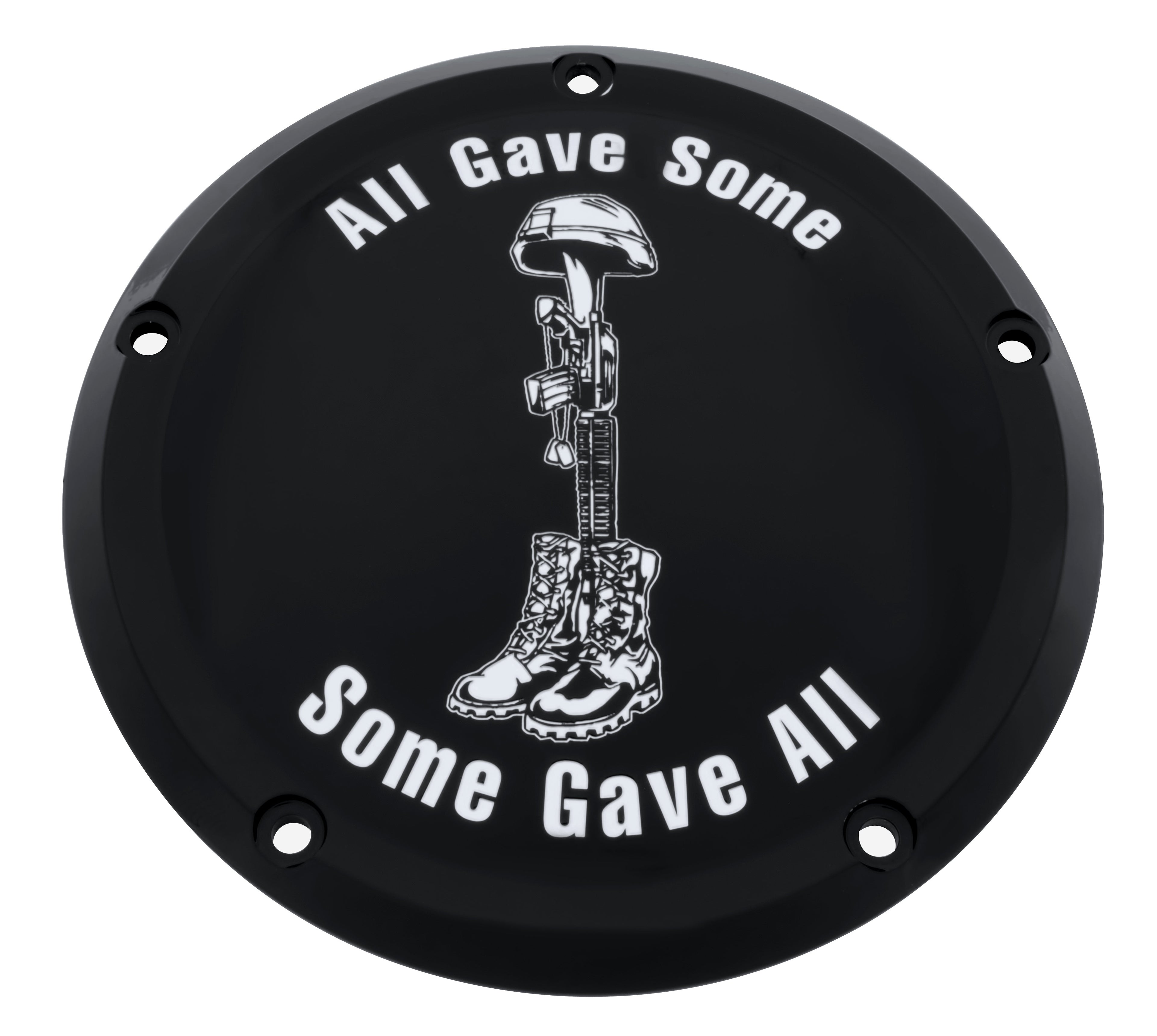 Soldiers Cross Black Gloss Derby Cover, 7 ¾ inches diameter