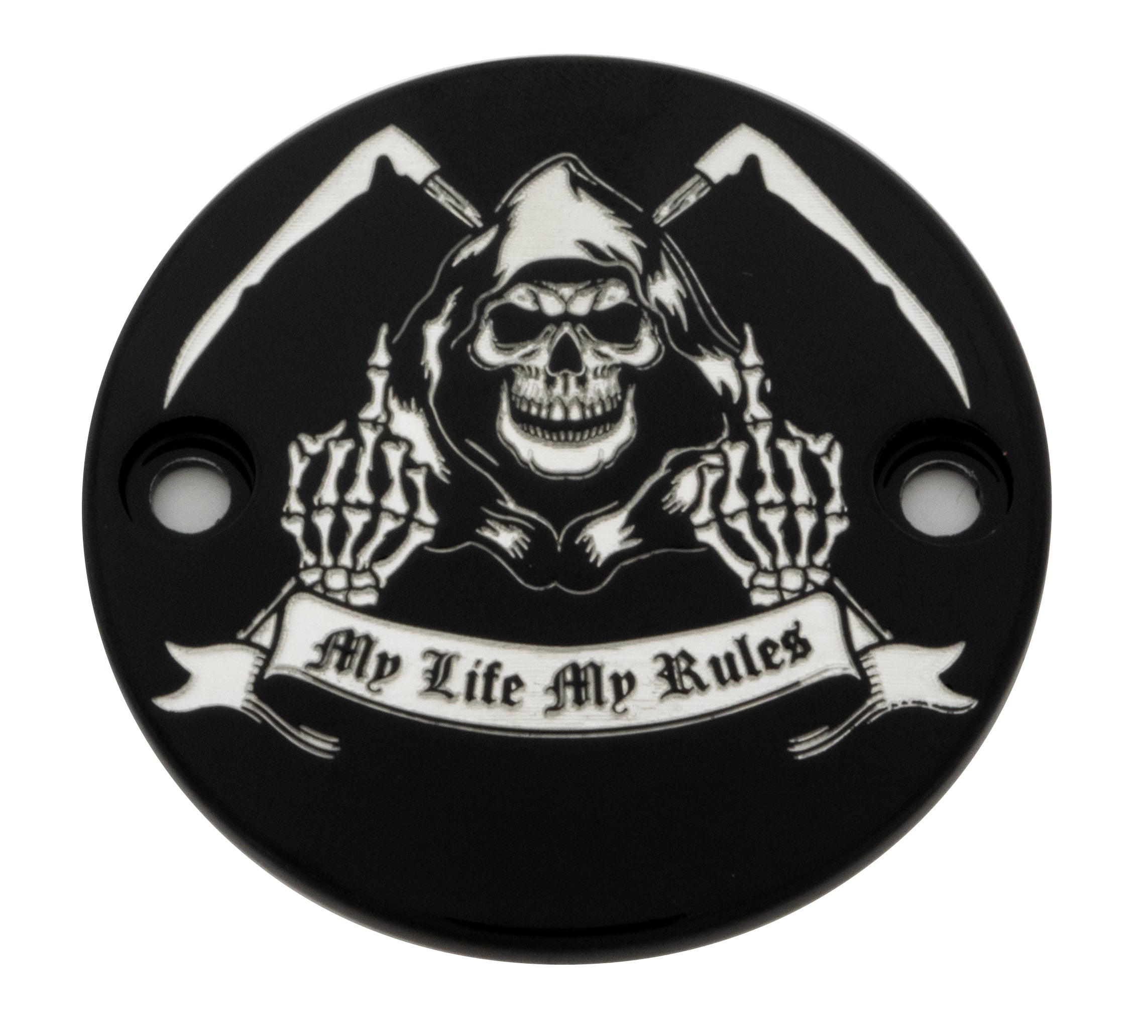 My Life, My Rules Black Gloss M8 Timer Cover