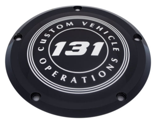 131 CVO  - 7¾ inch Derby Cover, Black Gloss