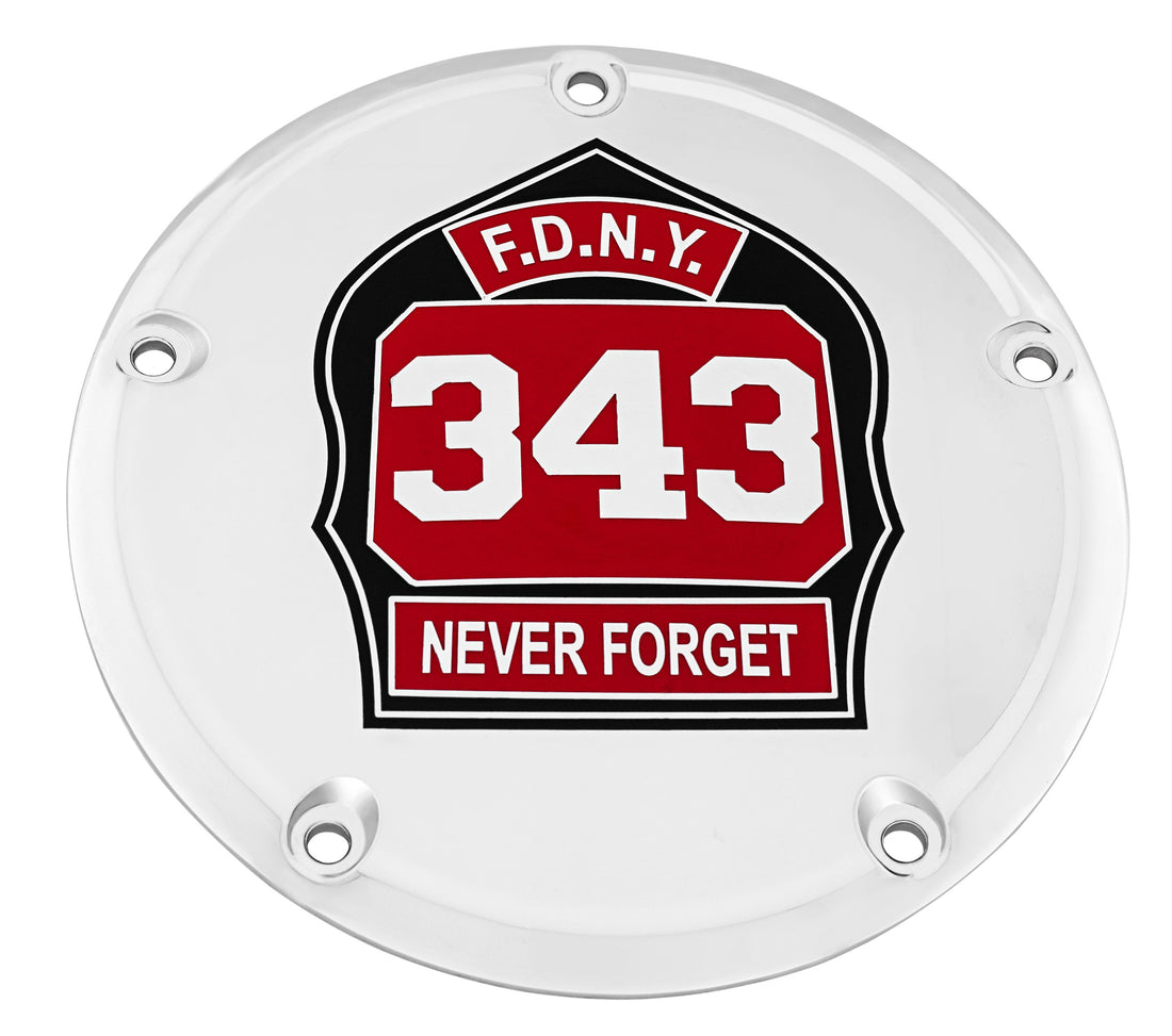FDNY Helmet Shield; Never Forget - 7¾ inch Derby Cover