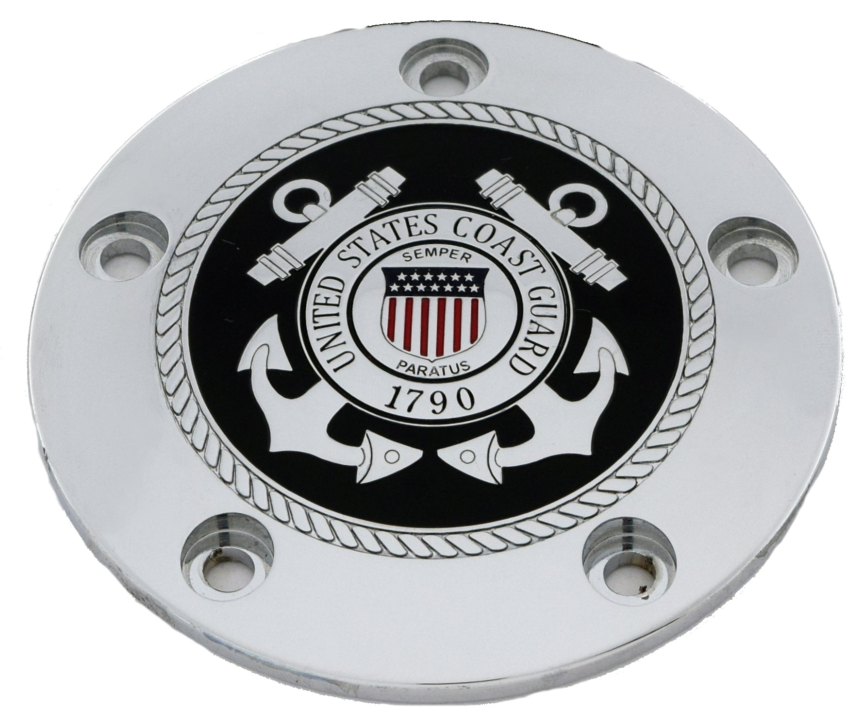 Coast Guard Seal (Black and Chrome)-04, TC Timer Cover