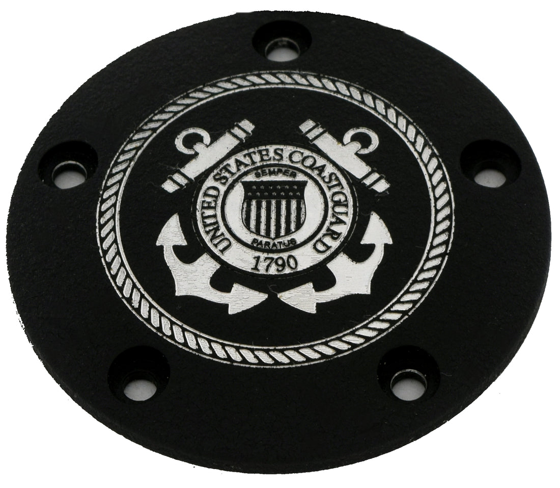 Coast Guard Seal (Black and Chrome)-04, TC Timer Cover