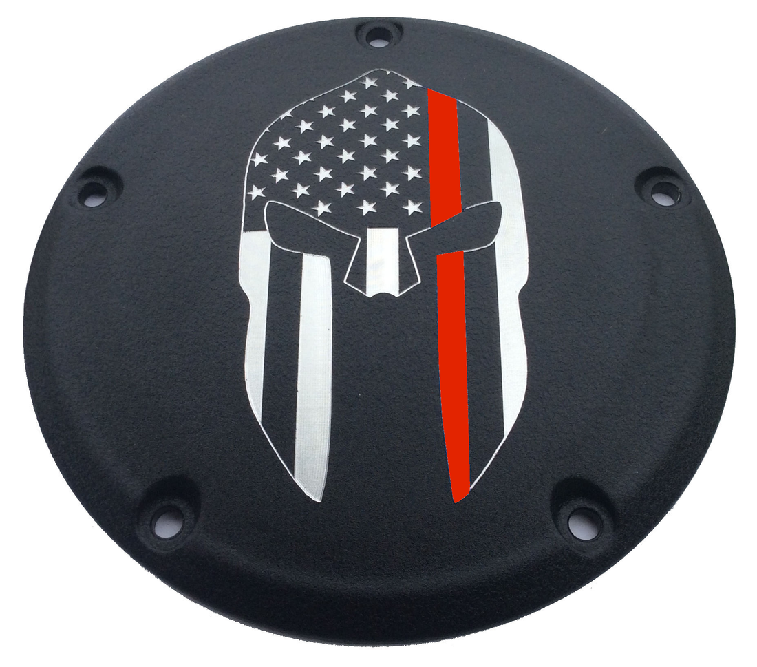 Spartan Red Line Derby Cover, Black Wrinkle, Low Profile
