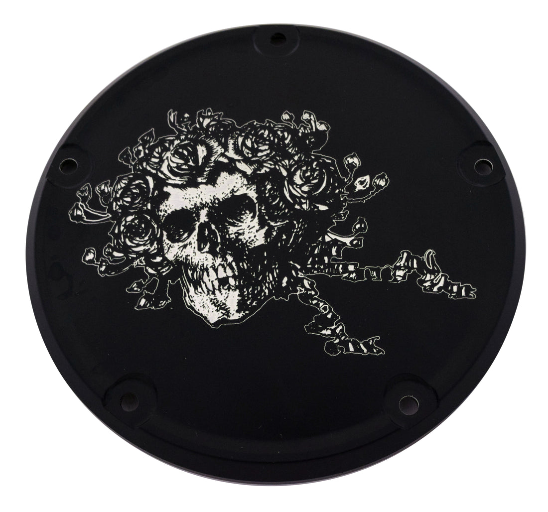 Skull &amp; Roses - Black Contrast Cut Sport glide