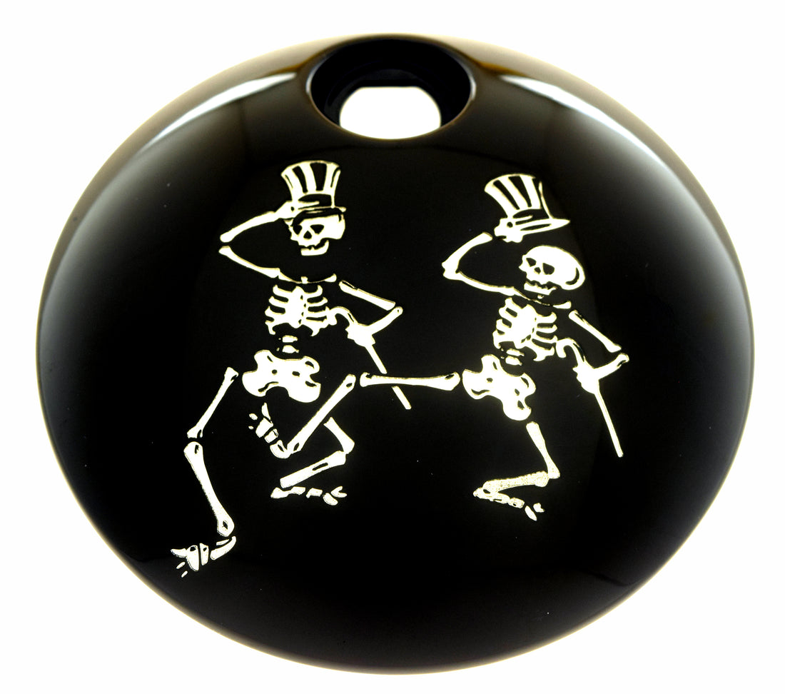 Dancing Skeletons Black Contrast Cut Fuel Door (2008-Present)