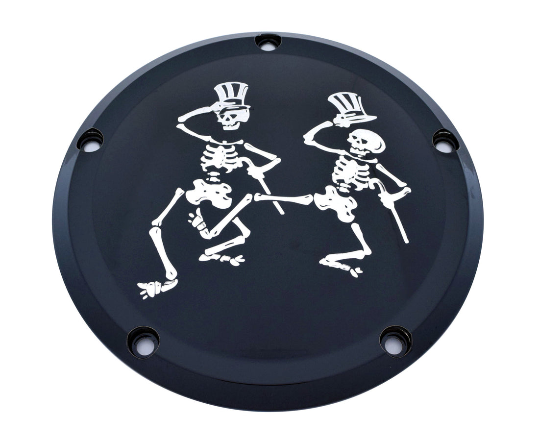 Dancing Skeletons - 7¾ inch Derby Cover, Contrast Cut