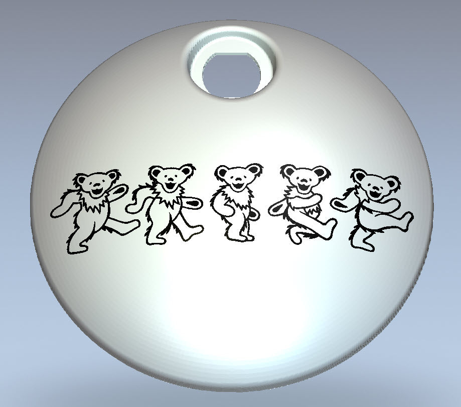 Dancing Bears Black & Chrome Fuel Door (2008-Present)