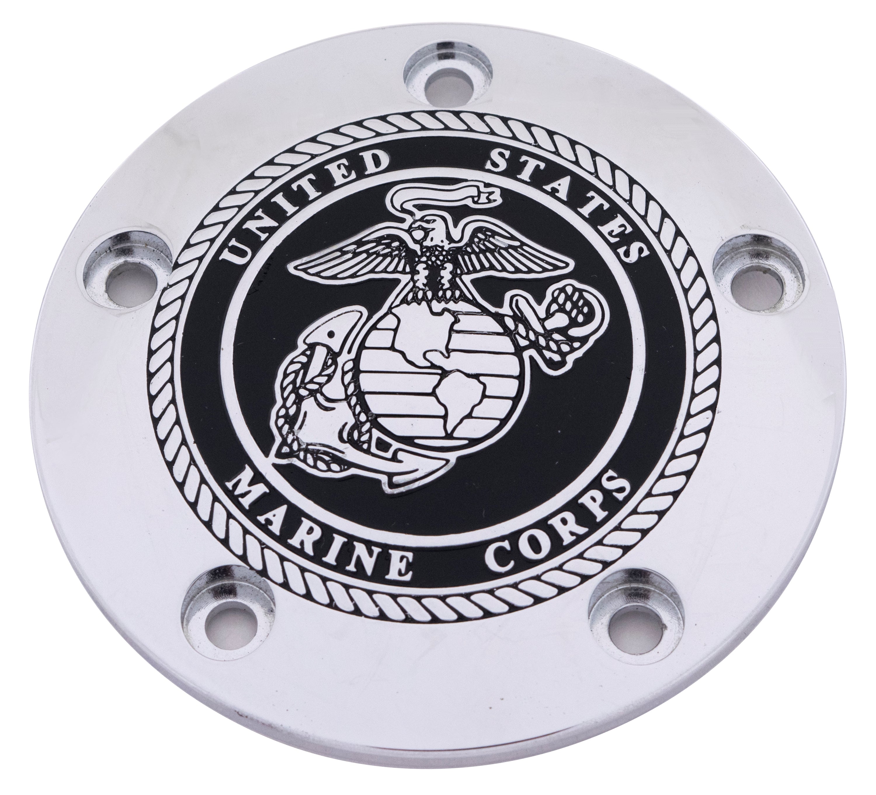 Black & Chrome Marines Seal; TC Timer Cover