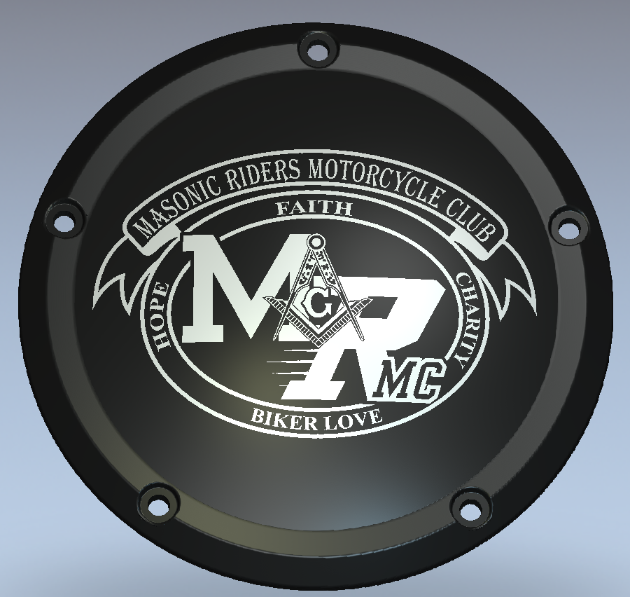 Masonic Riders - Black Gloss Harley -01