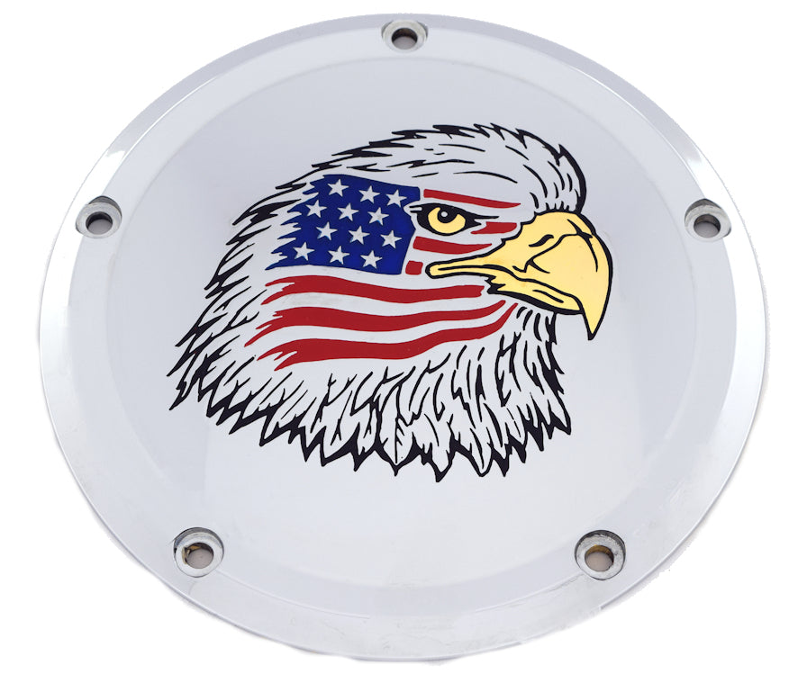 Eagle, Stars &amp; Bars II - 7¾ inch Derby Cover, Gold Plated