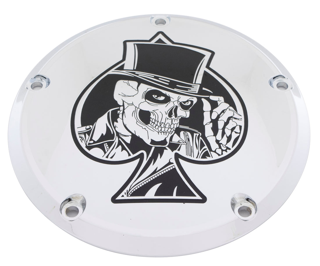 Ace of Spades Skull- 7¼ inch Derby Cover
