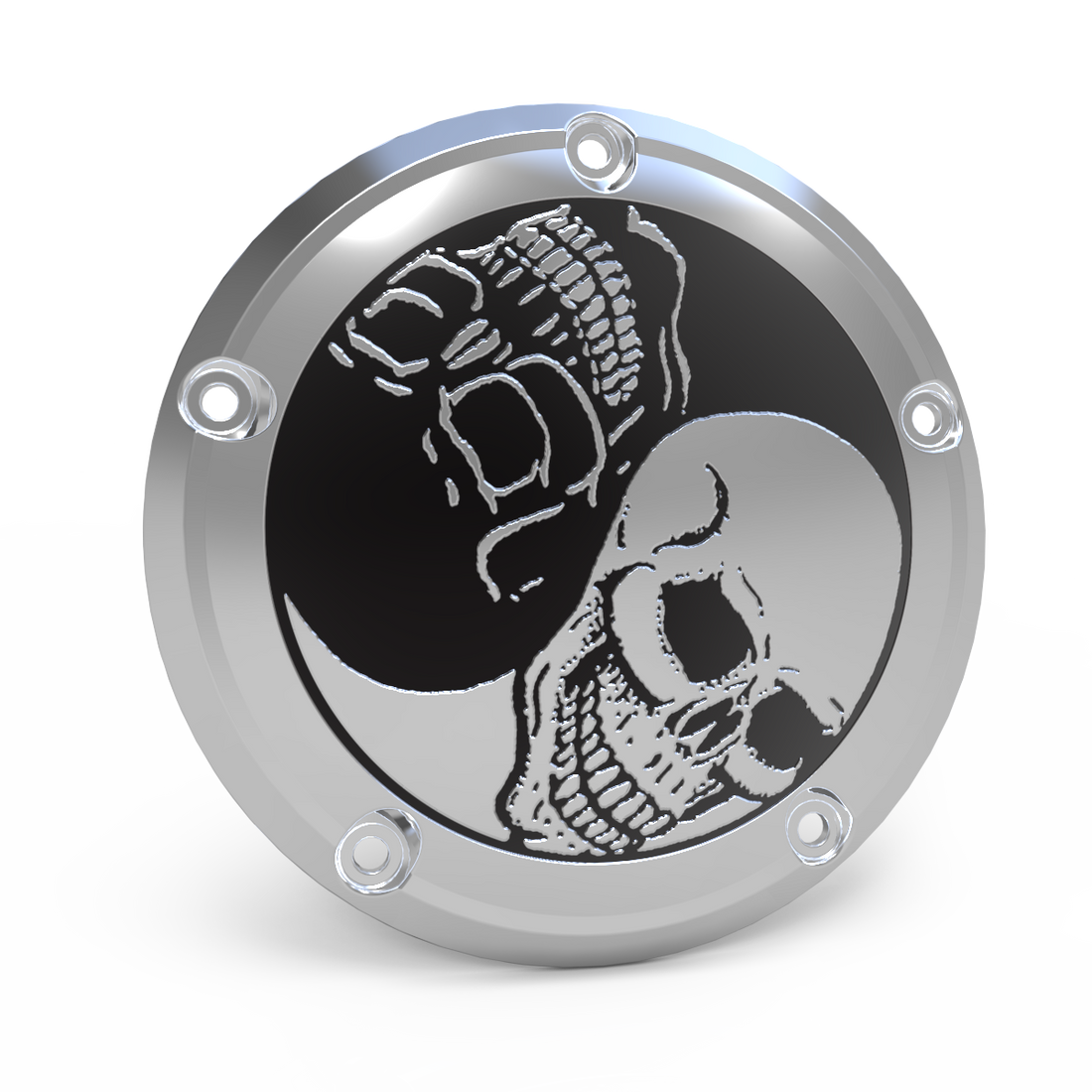 Ying Yang Skull Twin Cam &amp; Milwaukee 8 Derby Cover