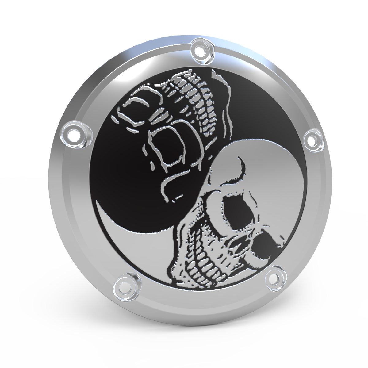 Ying Yang Skull Twin Cam &amp; Milwaukee 8 Derby Cover
