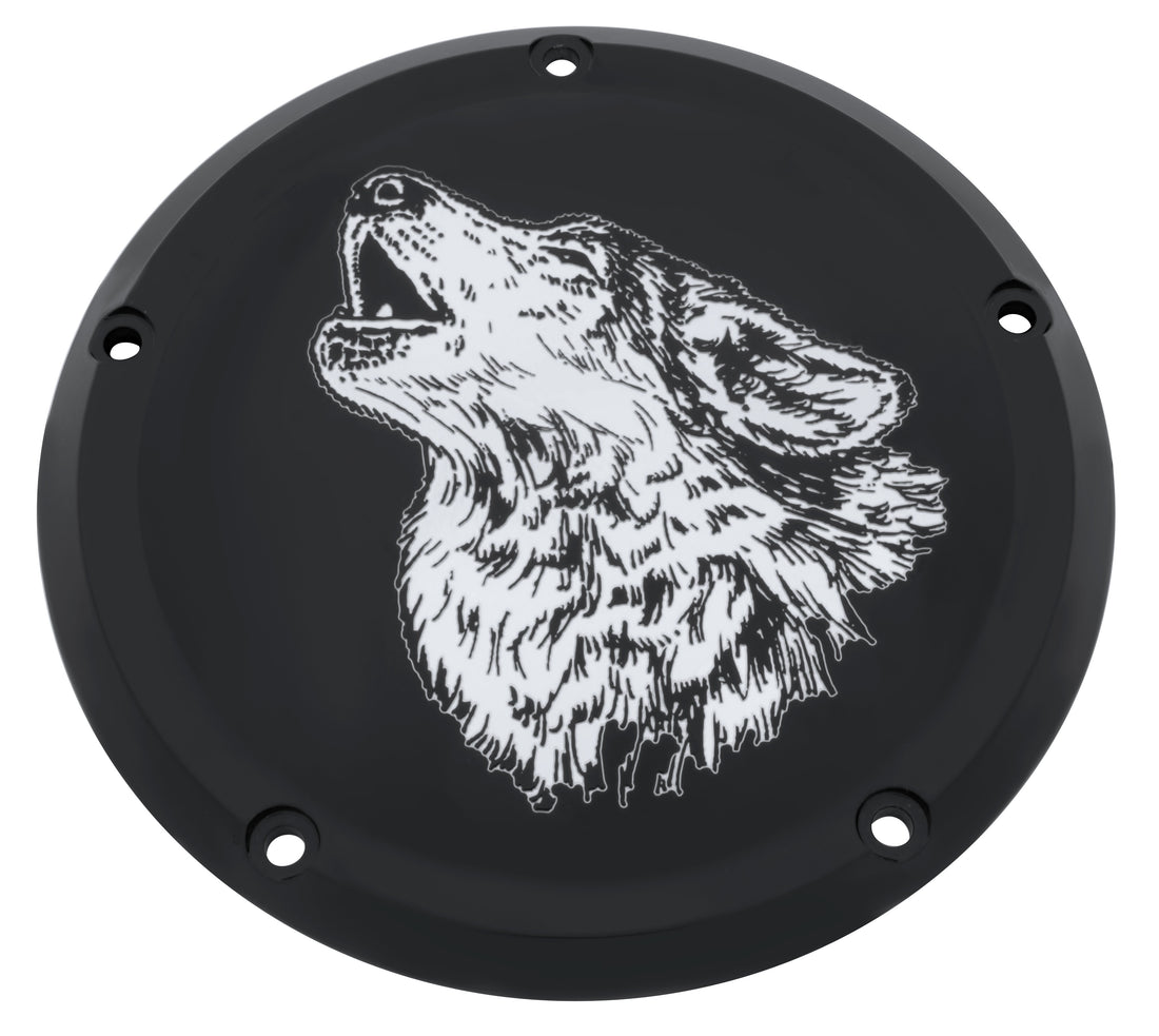 Wolf   Black Gloss TC Derby Cover, 7 ¼ inches in diameter