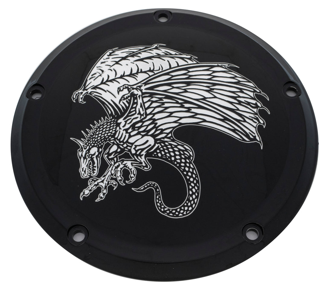 Dragon    Black Gloss TC Derby Cover, 7 ¼ inches in diameter