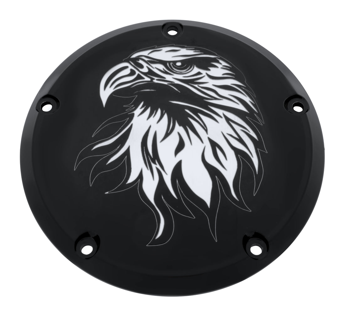 black timing cover with eagle design