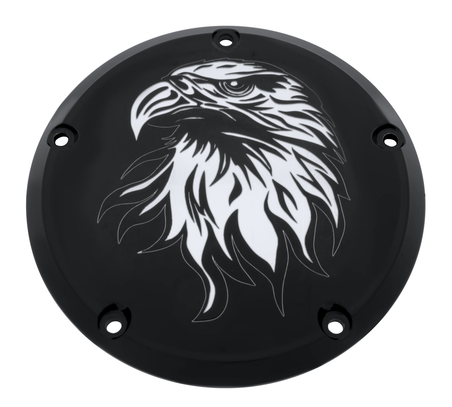 black timing cover with eagle design