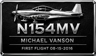 Aircraft Ownership plaque