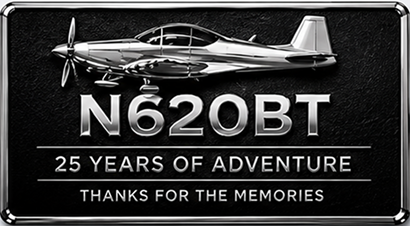 Retirement aircraft plaque