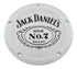 Silver timing cover Jack Daniels logo