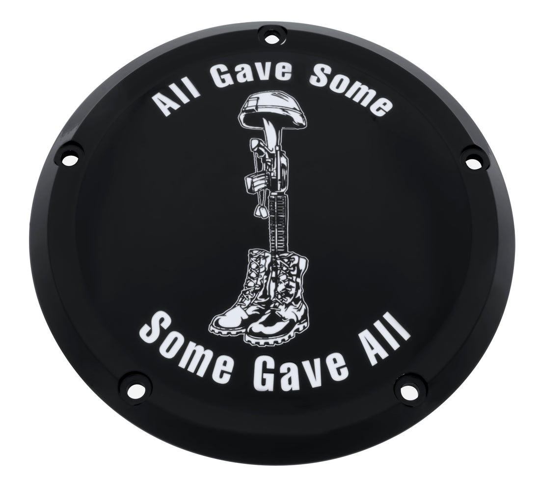 Soldiers Cross    Black Gloss Derby Cover, 7 ¾ inches diameter