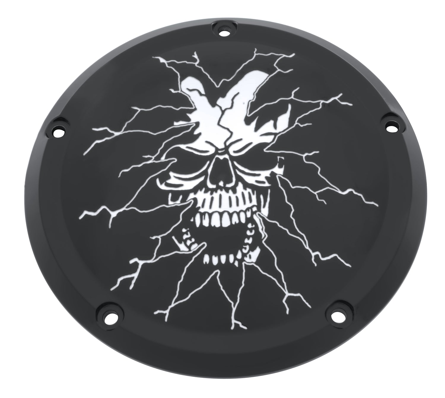 Tear Thru Skull  TC Derby Cover, 7 ¼ inches in diameter