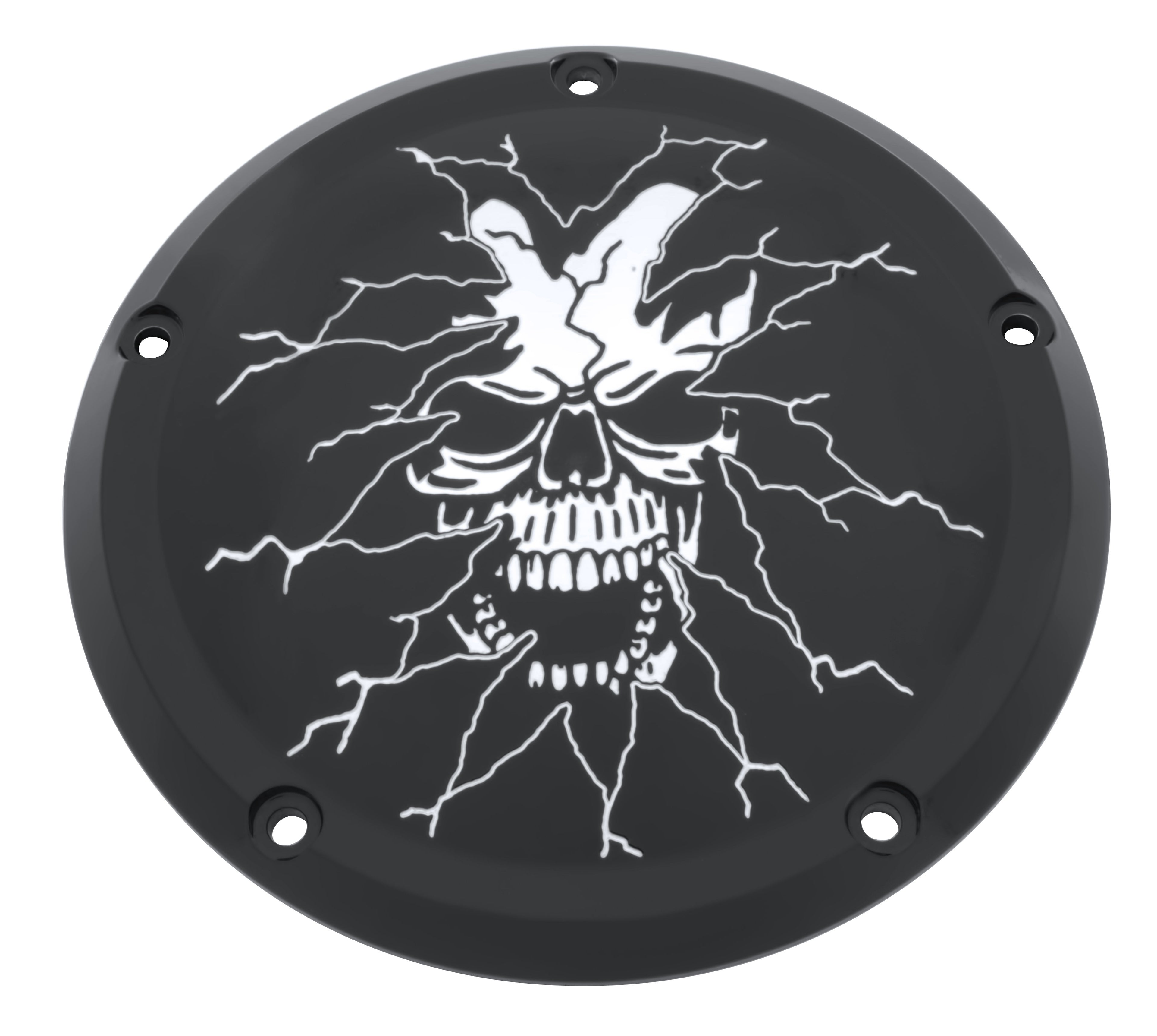 Tear Thru Skull  TC Derby Cover, 7 ¼ inches in diameter