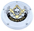 Widows Sons Skull, Square & Compass Derby Cover, premium accessory for Harley