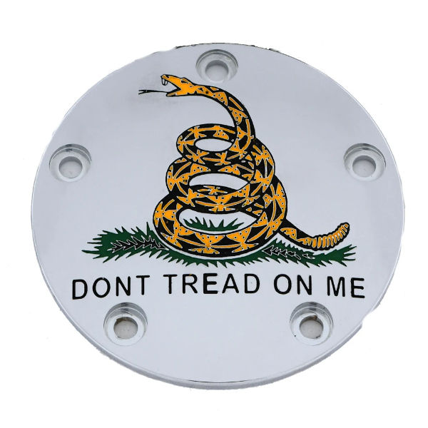 Couvercle De Compteur Chrome Gravé 'DON'T TREAD' Pour Moto – Personnalisation Style US