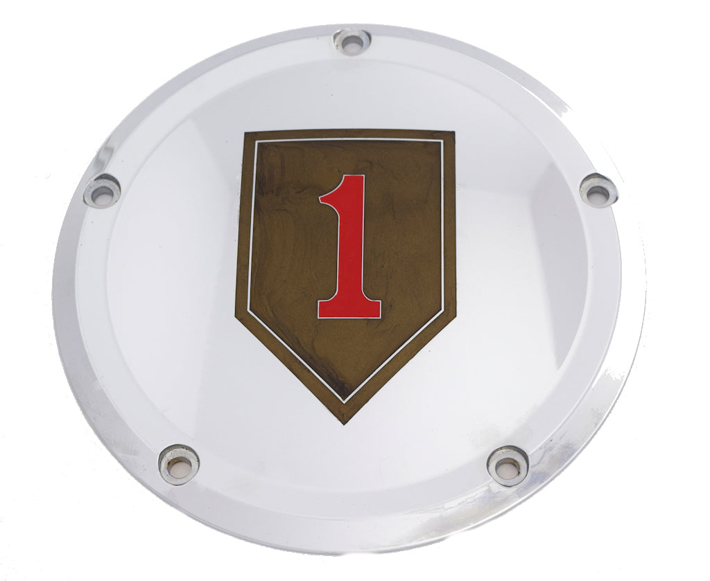 1st Infantry Division - TC Derby Cover, 7 ¼ inches in diameter