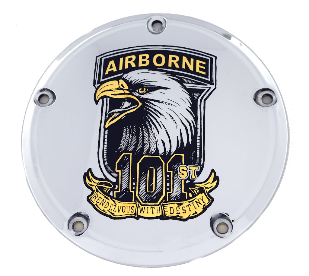 101st Airborne (Rendezvous with Destiny) - TC Derby Cover, 7 ¼ inches in diameter