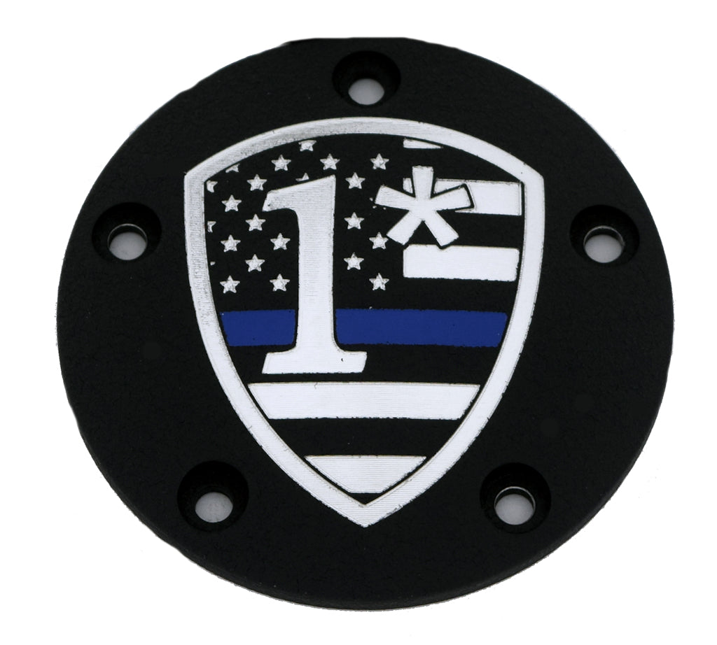 1* Blue Line, Black Gloss TC Timer Cover