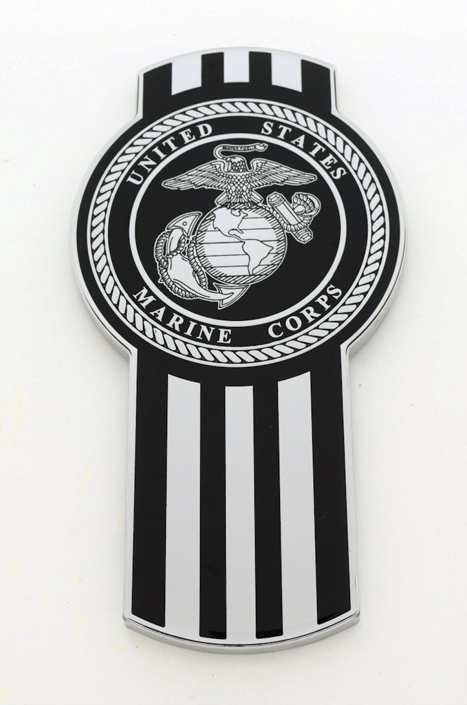 Black &amp; Chrome Marine Seal Kenworth Emblem
