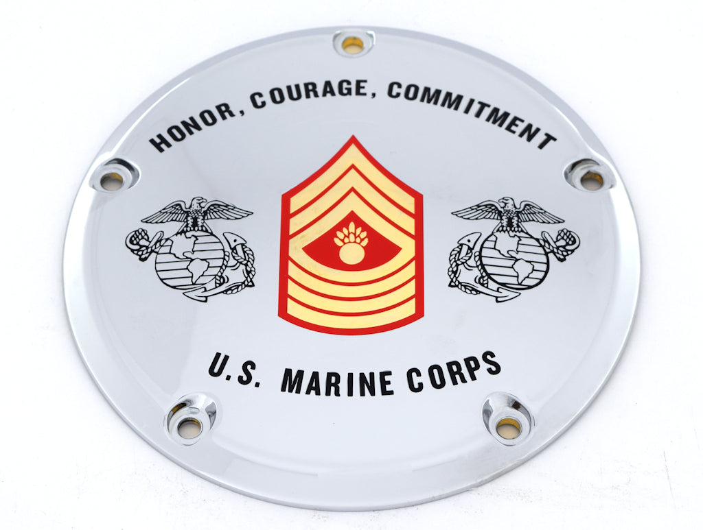 Master Gunnery Sergeant TC Derby Cover, 7 ¼ inches in diameter