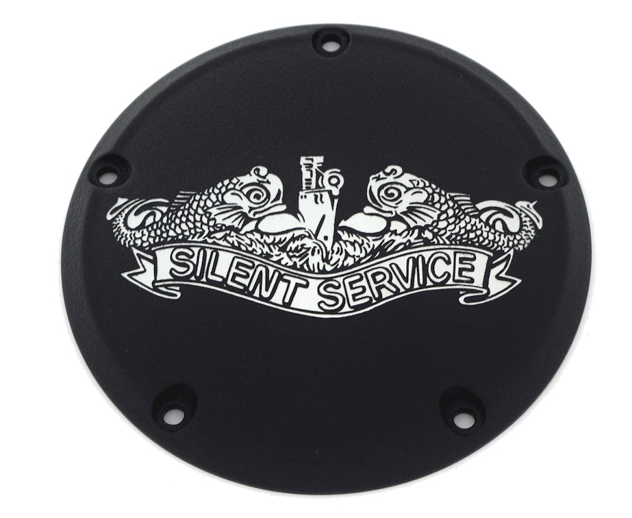 Silent Service Black Gloss TC Derby Cover, 7 ¼ inches in diameter