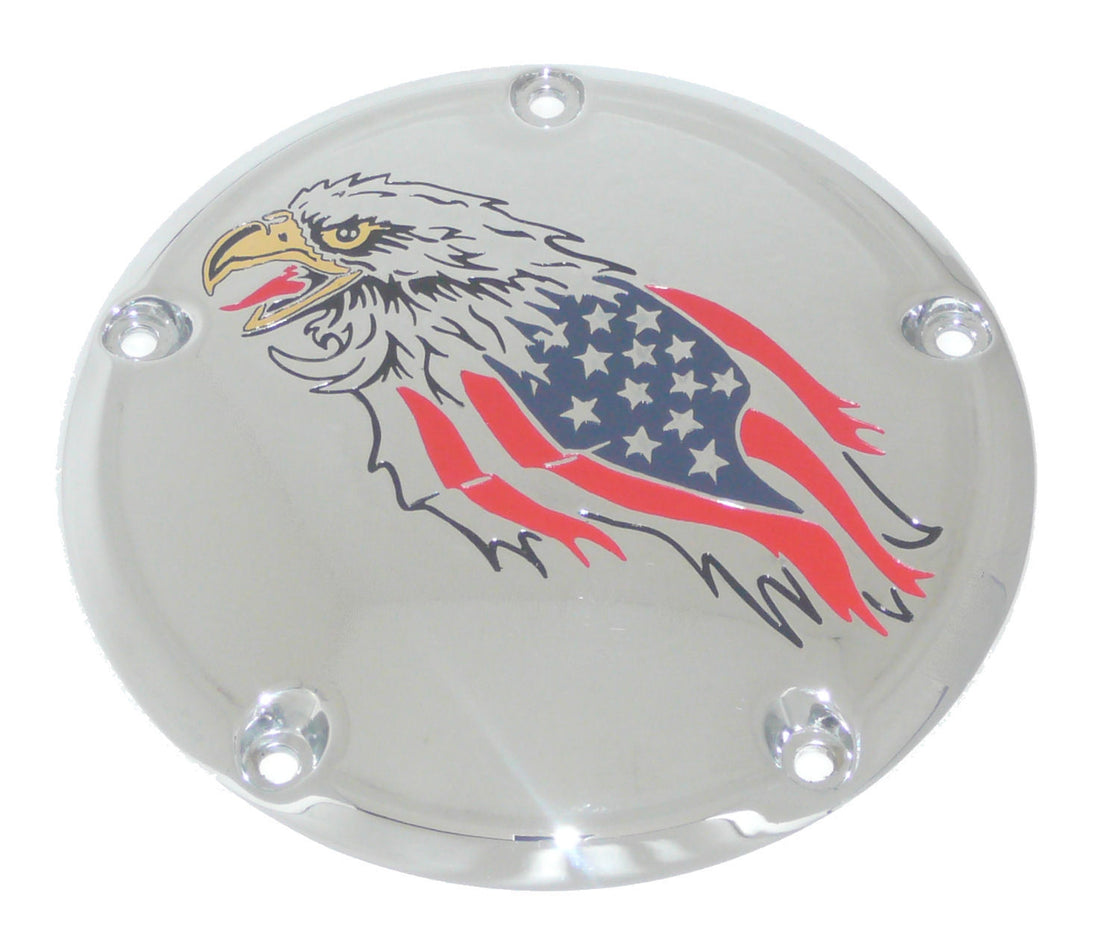 Eagle, Stars &amp; Bars I - 7¾ inch Derby Cover, Gold Plated