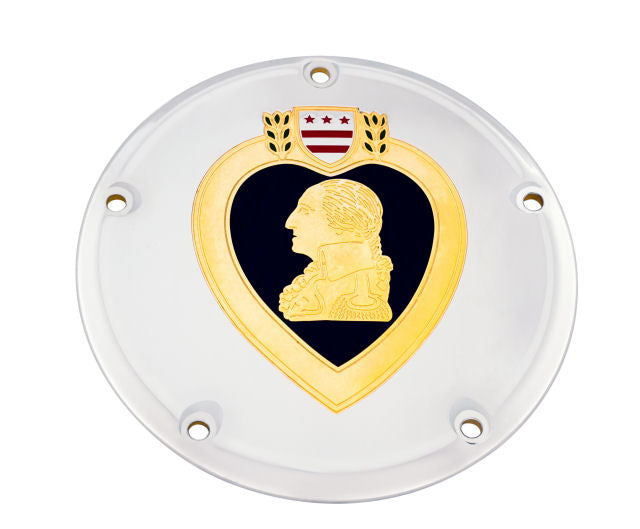 Purple Heart TC Derby Cover, 7 ¼ inches in diameter