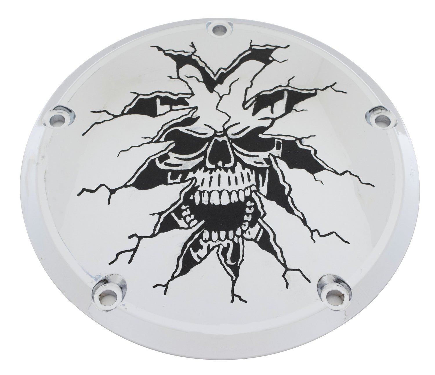 Tear Thru Skull  TC Derby Cover, 7 ¼ inches in diameter
