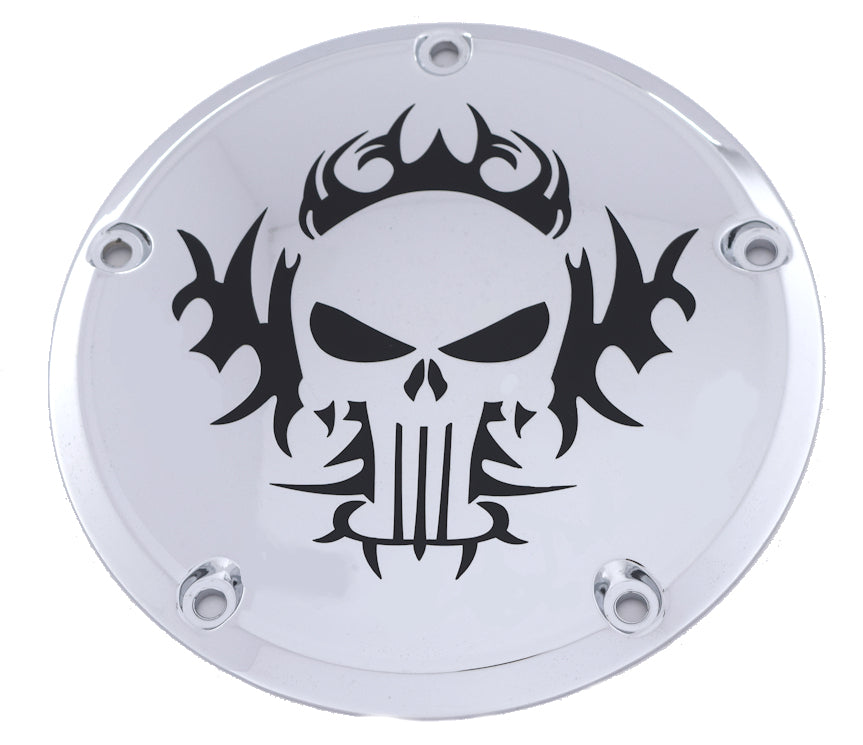 Tribal Punisher  TC Derby Cover, 7 ¼ inches in diameter
