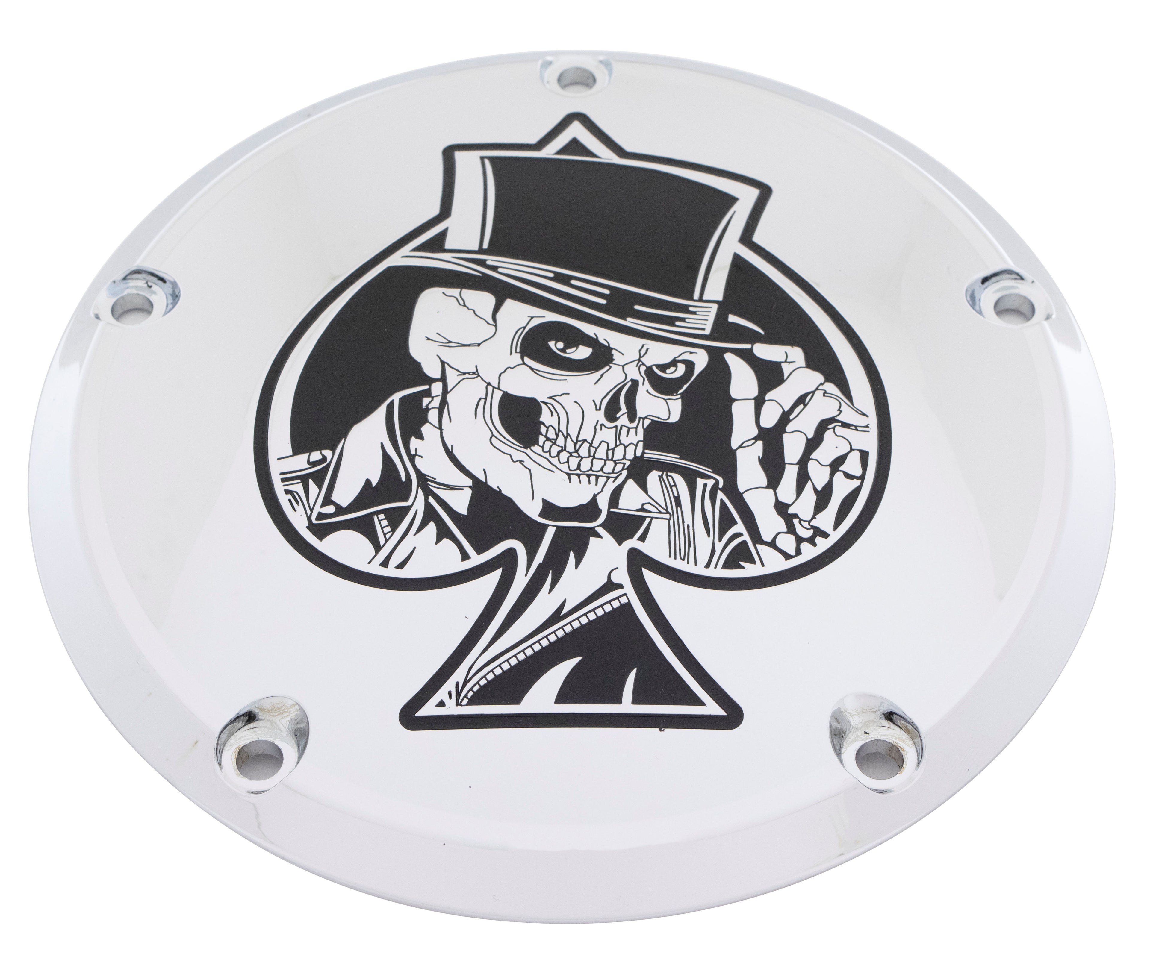 Ace of Spades Skull- Twin Cam Derby Cover
