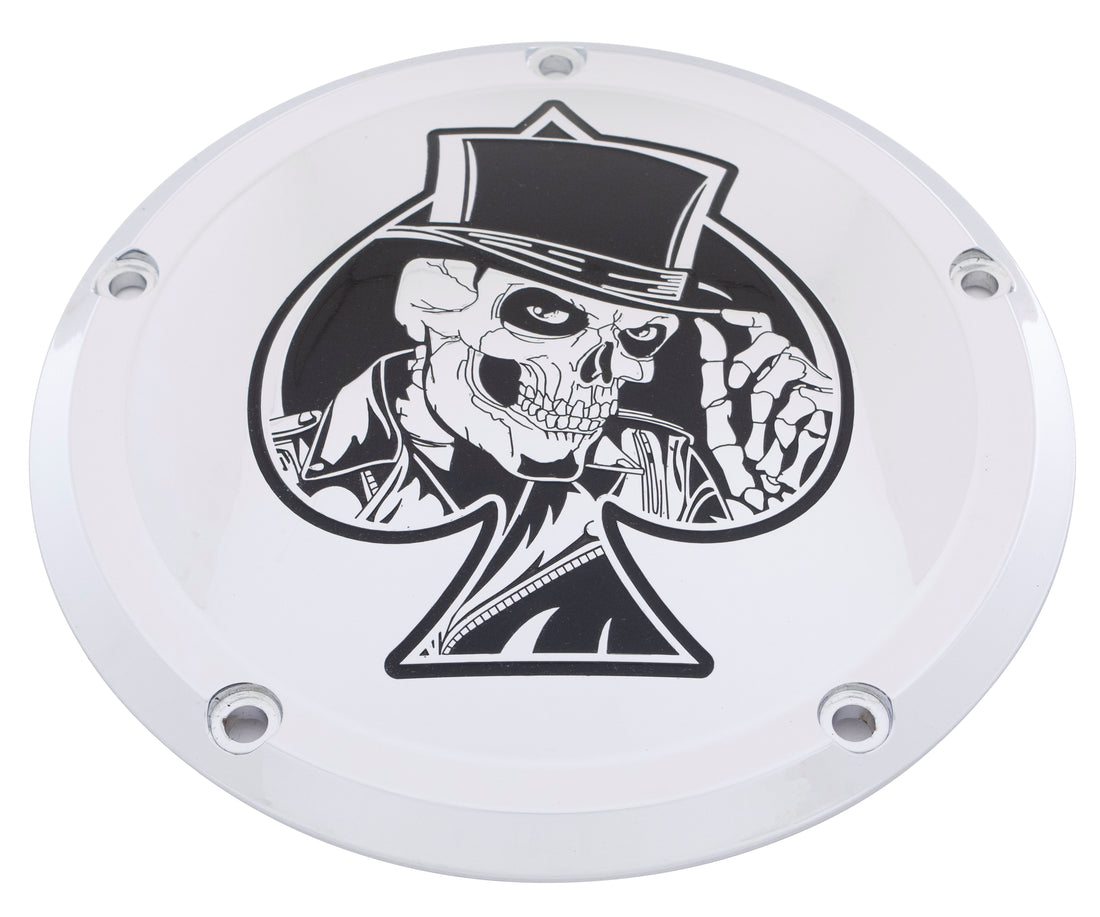 Ace of Spades Skull-7¾ inch Derby Cover