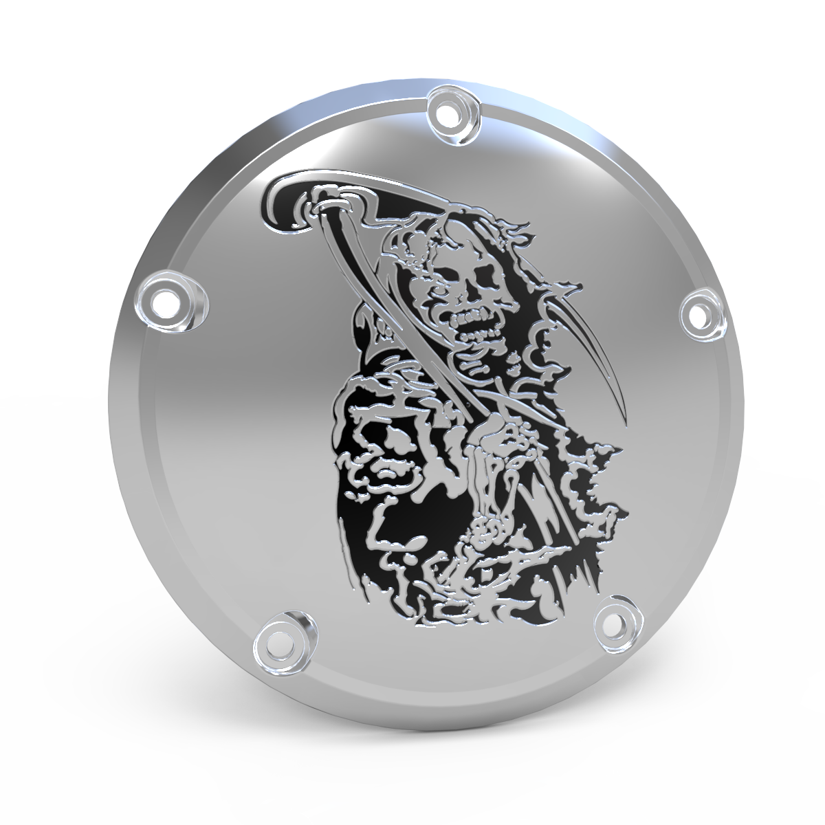 Grim Reaper  TC Derby Cover, 7 ¼ inches in diameter