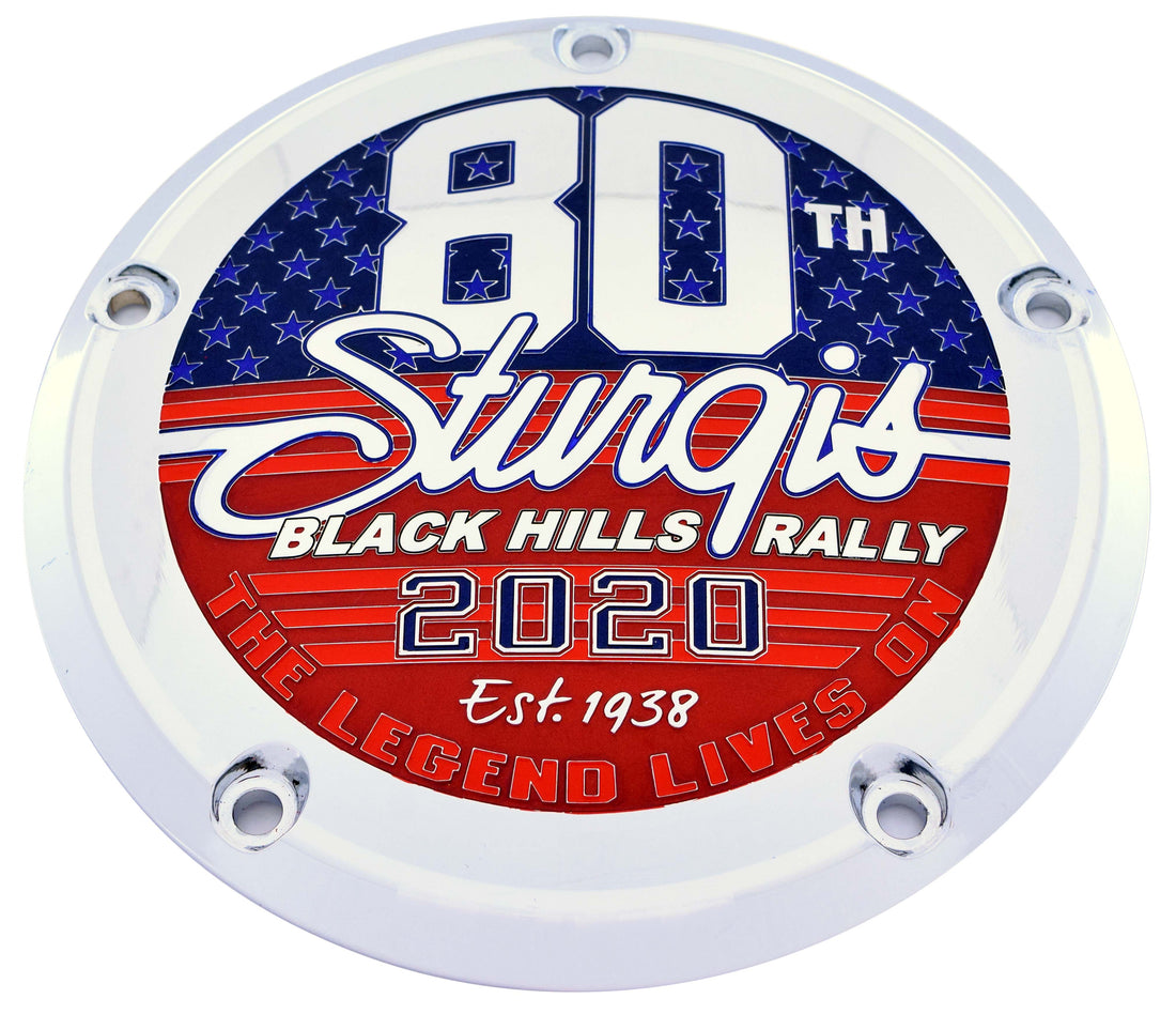Sturgis 80th Full Color Derby Cover, 7 ¾ inches diameter