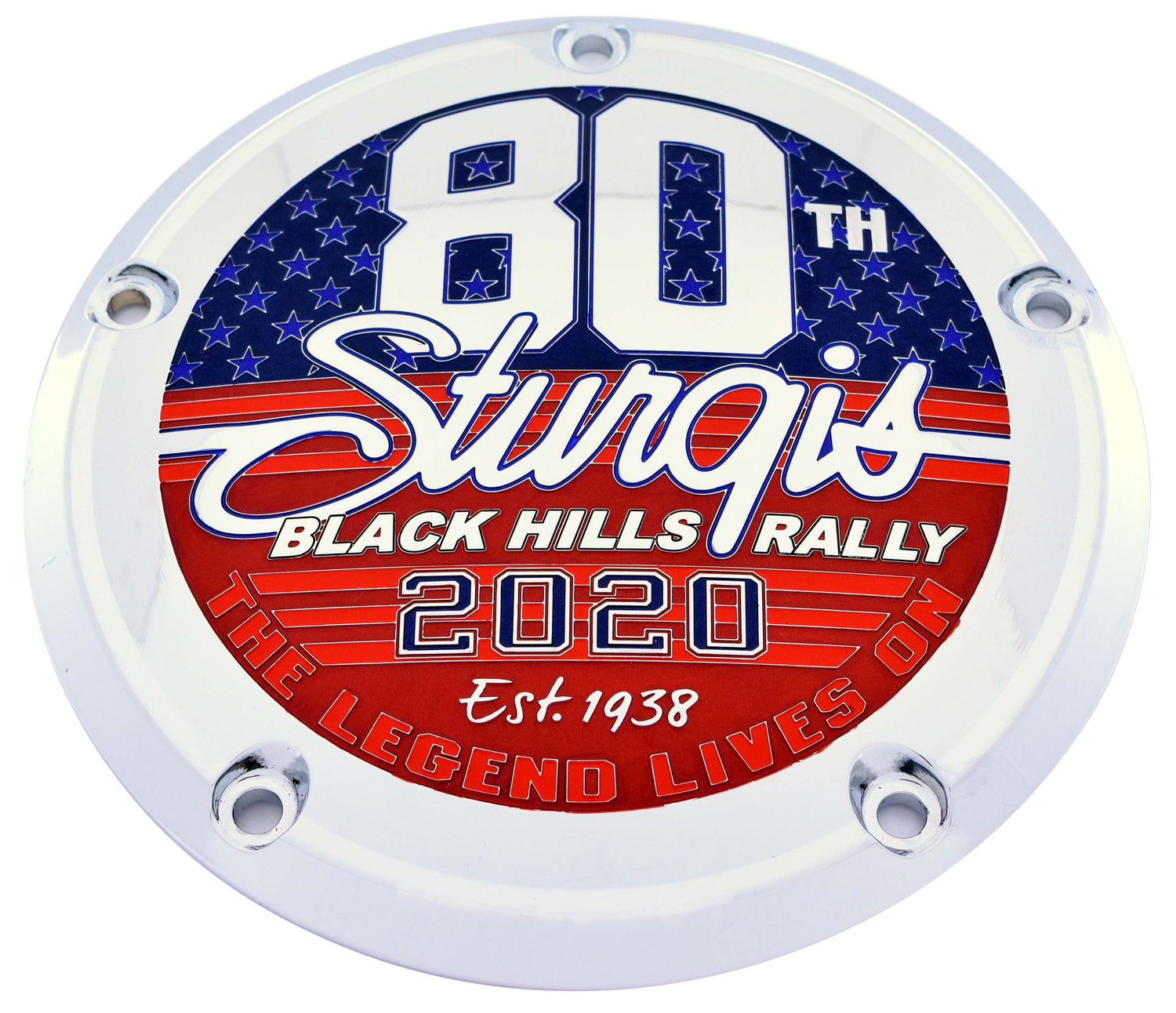 Sturgis 80th Full Color Derby Cover, 7 ¾ inches diameter