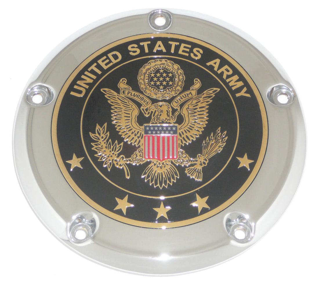 US Army Seal - Black &amp; Gold TC Derby Cover